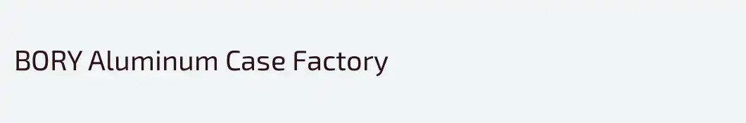 BORY Aluminum Case Factory 